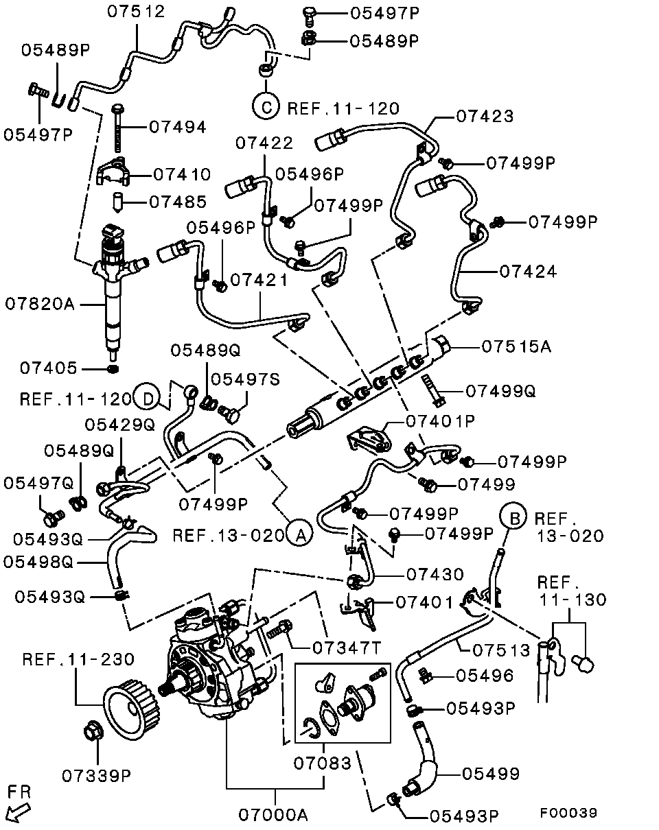 ����������� ������� MITSUBISHI ������������ �������� mitsubishi 1460A037