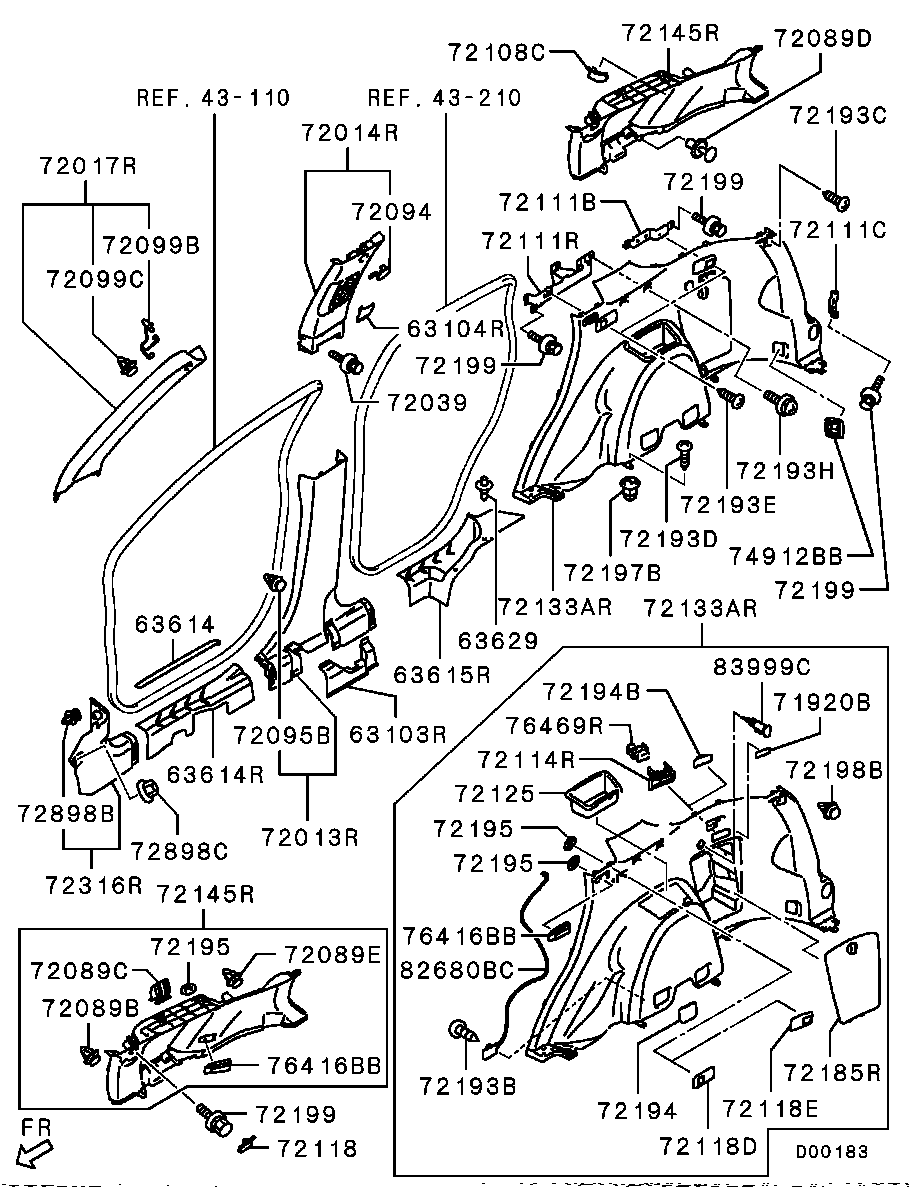 ����������� ������� MITSUBISHI ������������ �������� mitsubishi 7656A036XA